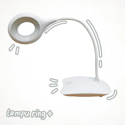 Lampu Meja Belajar LED USB Battery Baterai Sentuh Portable 3 Mode Cahaya Murah Grosir