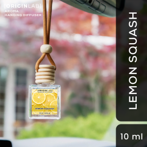 OriginLab- LEMON SQUASH - Aroma Hanging Diffuser - Car Freshener - Odor Eliminator - Car Perfume Diffuser - Room Scents
