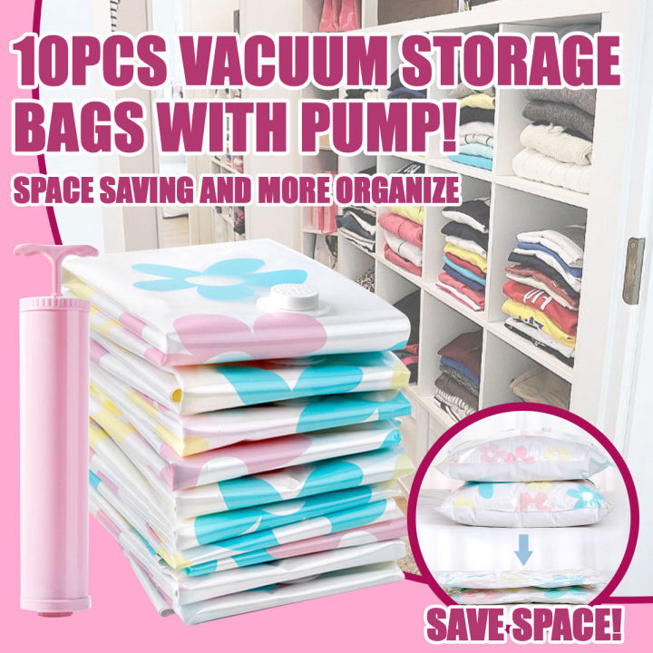 Vacuum Storage Bags Compression Sealer Bags with Free Hand- Pump