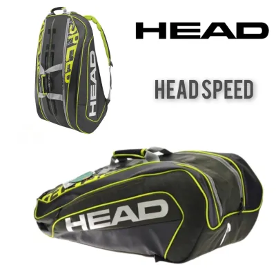 Head Speed Tennis Bag Sport Bag Large Capacity 6-8 Tennis Racquets Bag Tennis Backpack