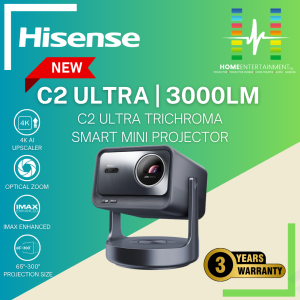 [ 3 YEARS WARRANTY ] Hisense C2 Ultra Trichroma 4K Smart Mini Laser Projector