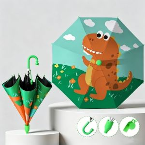 Kids Cartoon Umbrella Long Handle Sunscreen Umbrella Sunny Day Rainy Day General Use for Boys Girls