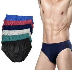 3in1 New Mens High Quality Cotton Menswear Plain Brief For Mens New Basic Men Brief