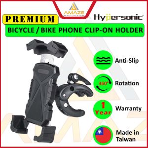 Hypersonic Universal 360 adjustable Flexible Clip-On Motorcycle / Bicycle / Bike Phone Holder HPA515 [Amaze Autoparts]