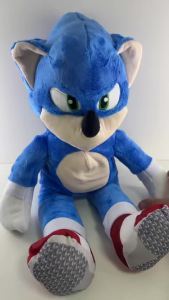 SONIC Plush 45cm Plush Doll Breath Child Peluche Soothes Toy Anime Baby Music Light Sleep Toys Kids Holiday Gifts