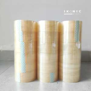 Lakban Bening Premium 100 Yard Full Isolasi Selotion Transparan 45 mm x 100 yard