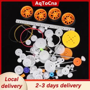 [COD] AqToCna Ship within 24 hours 78pcs Gearbox toy robot motor plastic gear DIY model accessories