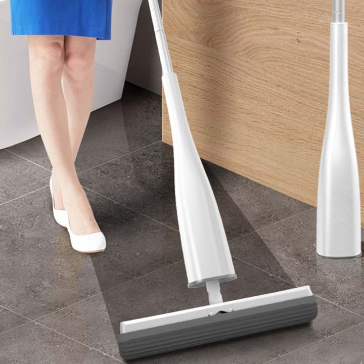 Self-Wringing Floor Mop180 Degree Squeeze Mop with Triangle Design PVA Mop  Head for Kitchen Bedroom Household Cleaning Tools