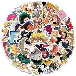 COD✨50 PCS GAYA LUCU Koleksi komik Jepang populer stiker untuk Buku Tempel/Buku Harian/HP/Dekorasi Laptop/Sticker Helm Tahan Air Vinil/Stiker Tablet Ponsel stiker tahan air berperekat