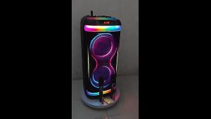 BTS-2099 1740 1935 8x2inches Wireless Outdoor Party Speaker Trolley Speaker With 2 Rechargeable Wireles