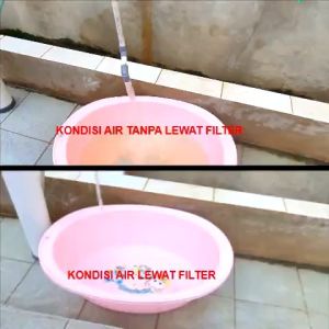 Filter Penjernih Air Bau Besi Air Kuning Air Hitam Bau Selokan Air Berminyak Filter Air Murah Siap Pakai