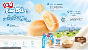 Bánh Bông sữa mềm xốp tựa bông vị sữa Hokkaido Otto Phạm Nguyên 160g
