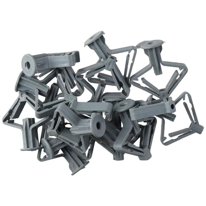 BUQBT 100 PCS Grey Drywall Anchor Kit Nylon Plastic Expansion Tube Pipe