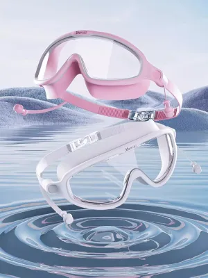 Kính Bơi Gọng Lớn Silicone Mềm Chống Thấm Nước Chống Sương Mù Chuyên Nghiệp Cho Nam & Nữ - KinhBoi-GongLon
