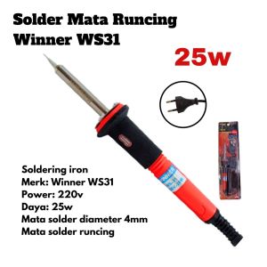 Solder Mata Runcing Winner WS31 25 Watt Soldering Iron 25w