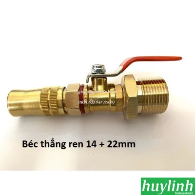 Đầu béc xịt rửa máy lạnh điều hòa cho máy rửa xe Ren 14 + 22mm - Đầu chỉnh tia