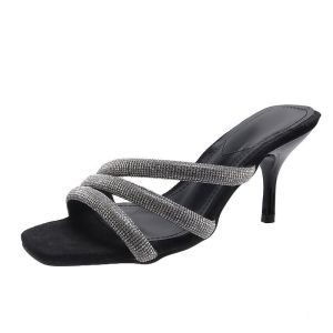 GRATIS BOX HS - 0324 Sepatu Heels Tinggi Wanita Korea Fashion Sandal Heels Modern
