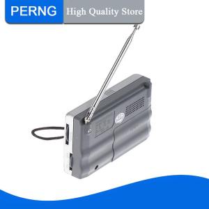 [PERNG] Tehe Portable Mini Radio Handheld AM FM Music Player Speaker Outdoor Stereo Radio with Telescopic Antenna