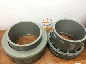 Khớp nối sống 114 rắc co 114 nhựa PVC Bình Minh
