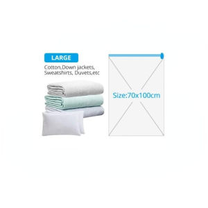 Vacuum Storage Bags Reusable Vacuum Sealer Bag PE Waterproof Compression Travel bag Space Saver