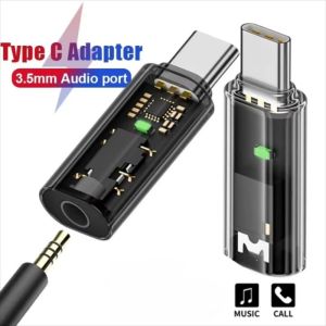 LUXEMO Type-C To 3.5 Mm Jack Audio Adapter Mini PC Type C Earphone Converter Clear Audio 3.5mm Aux Adapter