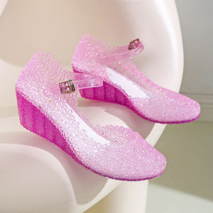 Free Shipping 2026 New Stylish Crystal-Embellished WomenS Summer Fashion Open-Toe Wedge Sandals With A Hollowed-Out Design