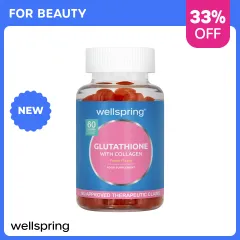 wellspring glutathione Wellspring Beauty Collagen 30PCS Gummies with Biotin and Vitamin C  Hydrolyzed Marine Fish Collagen for Anti Aging Age Defying Skin Whitening  Vitamin Gummies Strawberry Flavor