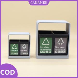 CANAMEK✨ 1pcs ngoài trời phân loại bin mô phỏng Thùng rác nhà Búp bê đồ trang trí mini công viên cảnh bin trang trí chơi nhà phụ kiện đồ chơi
