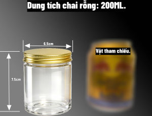 TINH DIEU Chai Nhựa PET Miệng 65mm 160ml-600ml Đựng Thực Phẩm Nước Ép Kín Khí Trong Suốt Xưởng Bán Sỉ