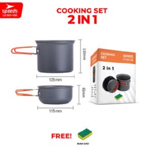 Kompor Lipat Portabel Speeds dengan Burner Anti Angin dan Penyimpanan Praktis - Cocok untuk Camping dan Hiking