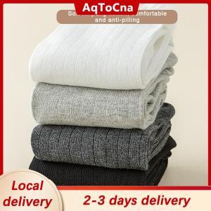 [COD] AqToCna Ship within 24 hours Men Toe Socks Long Cotton Simple Business Stockings Breathable 5 Finger Socks Calf For 4 Seasons