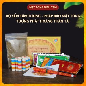 Bộ yểm tâm tượng pháp bảo mật tông tượng Phật Hoàng Thần Tài Diệu Tâm