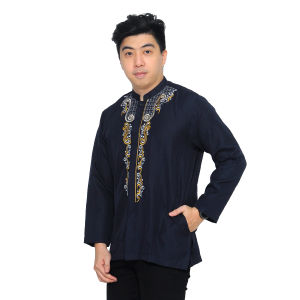 HABISIN STOK Baju Koko Lengan Panjang Bordir DEWASA