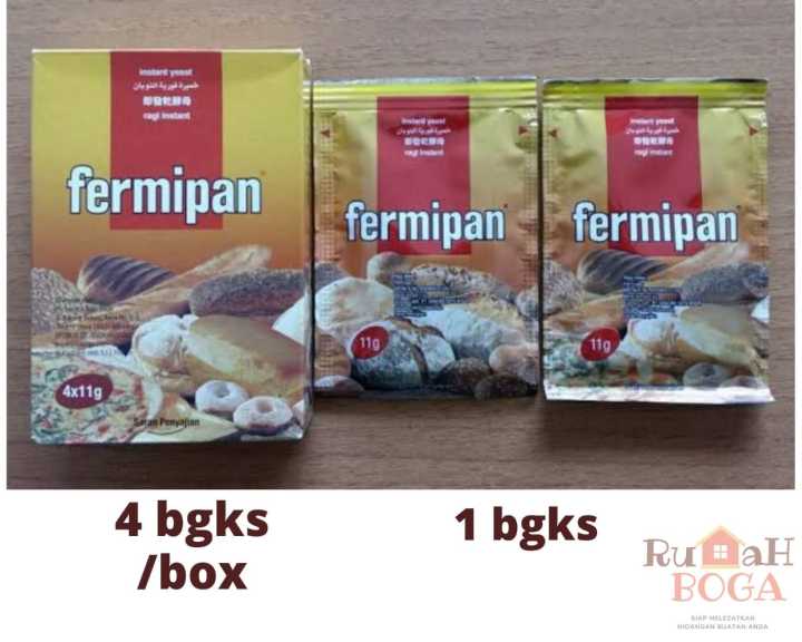 Ragi Fermipan Ragi Instan Bahan Bahan Baking Pengembang Roti Kue Kering