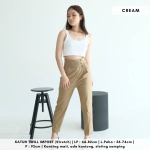 4850 Arell Button Pocket Highwaist Pants