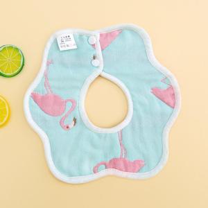 POTIKA Baby Bib ผ้าเช็ดน้ำลาย ผ้ผ้าซับน้ำลายสำหรับเด็ก แบบรอบคอแต่งโบว์ มีหลายลายให้เลือก