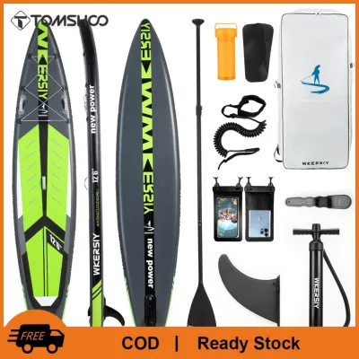 TOMSHOO Ván chèo thuyền đứng bơm hơi Kayak SUP chống trượt với phụ kiện SUP dành cho thanh niên Người lớn