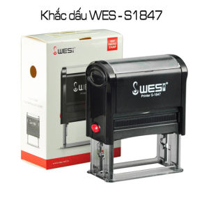 Khắc dấu Tên Chức danh Khắc dấu chữ ký theo yêu cầu. kích thước 18x47mm: Wes S-1847