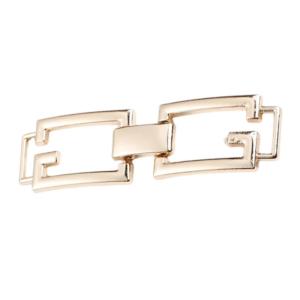 Elegant Alloys Shoe Buckle Zincs Metal Accent Shoe Chain Fasterner Charm For Loafers Sneakers Easy Snap On Decoration