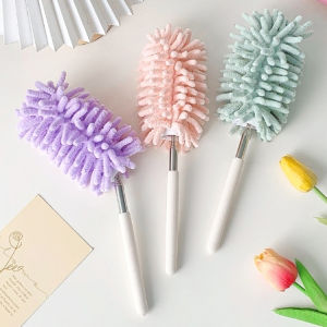 ไม้ปัดฝุ่นอันเล็ก ยืด-หดได้ (คละสี) ปรับงอได้ สำหรับทำความสะอาดบ้าน ดักจับฝุ่นละออง /2044