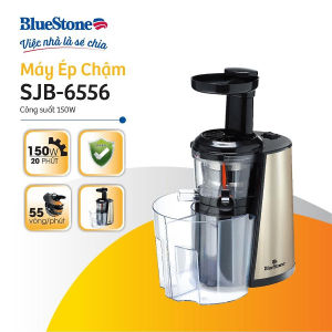 Máy ép chậm Bluestone SJB-6556 chính hãng 100% trưng bày mới 98-99% Công suất 150W Chất liệu cối chính Nhựa cao cấp Phụ kiện Nhựa thép không gỉ