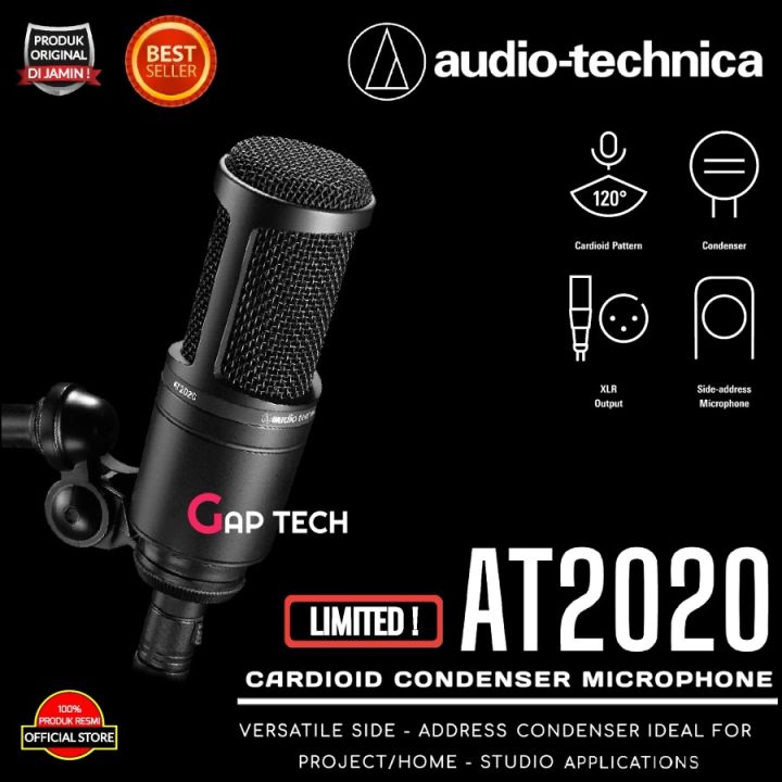 Audio Technica AT2020 / AT 2020 CARDIOID CONDENSER MICROPHONE