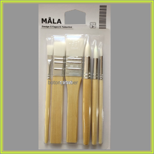 IKEA MALA ชุดพู่กัน วาดรูป ระบายสี 6 ชิ้น