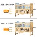 LC - Tempat Tidur Bayi Multifungsi 0-12 Tahun Box Bayi Multifungsi & Hemat Tempat, Kayu Solid Premium. 
