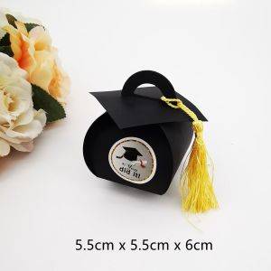 🇲🇾 3D Hat Cap Graduation Celebration Decoration Candy Sugar Favor Paper Box Creative Doctor Bag Favors DIY Party 毕业礼物