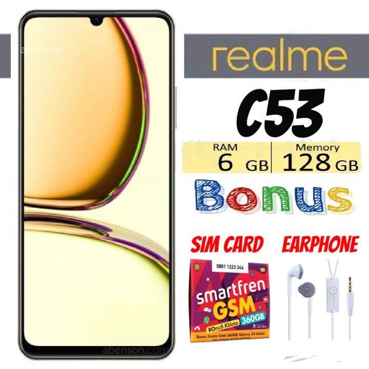 Realme C53 6GB + 6GB /128 GB ( 33W SUPERVOOC Charge / 50MP Al Camera ...