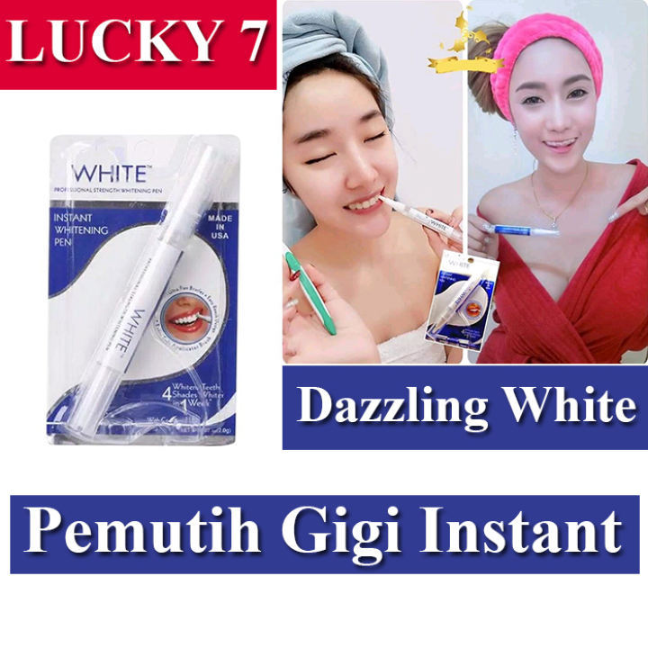 Dazzling White Pen USA IMPORT Teeth Whitening Gel Pen Pembersih Karang Gigi Pemutih Gigi