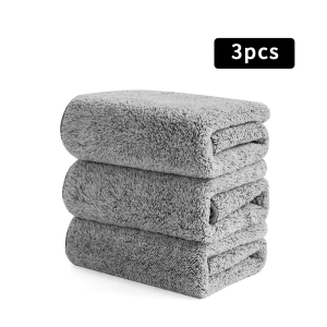 Konco Kitchen Dishcloth microfiber Cleaning Cloth Thicken Absorbent Bamboo Fiber Kitchen dishes Towel Kitchen Rag Scouring Pad Dish cloth Bathroom Hands towels