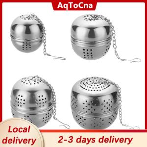 [COD] AqToCna Ship within 24 hours Stainless Steel Ball Tea Leak Ball Tea Leak Mesh Filter Strainer Tea Infuser