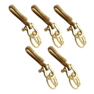Portable Belt Clip Key Organizers With U Shape Brass Hook Sturdy Construction Accessory for Daily Key Storage Solution